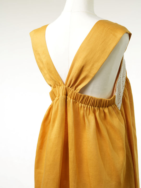 Lace Nightdress in Tumeric